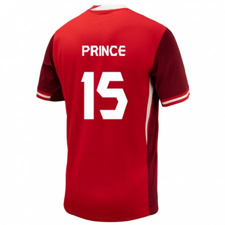Kandiny Deti Kanada Nichelle Prince #15 Červená Dresy Hazai Csapatmez 24-26 Triĭká