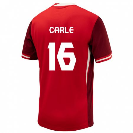 Kandiny Deti Kanada Gabrielle Carle #16 Červená Dresy Hazai Csapatmez 24-26 Triĭká