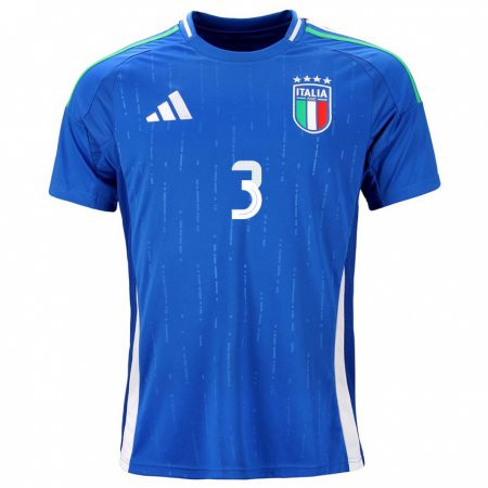 Kandiny Deti Taliansko Federico Dimarco #3 Modrá Dresy Hazai Csapatmez 24-26 Triĭká