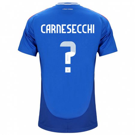 Kandiny Deti Taliansko Marco Carnesecchi #0 Modrá Dresy Hazai Csapatmez 24-26 Triĭká