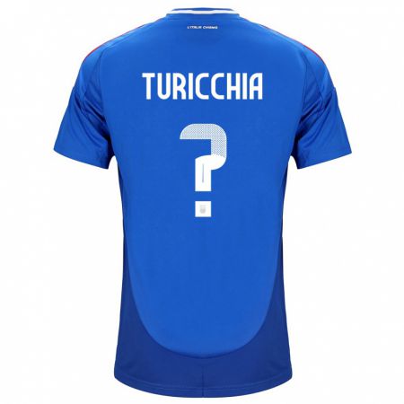 Kandiny Deti Taliansko Riccardo Turicchia #0 Modrá Dresy Hazai Csapatmez 24-26 Triĭká