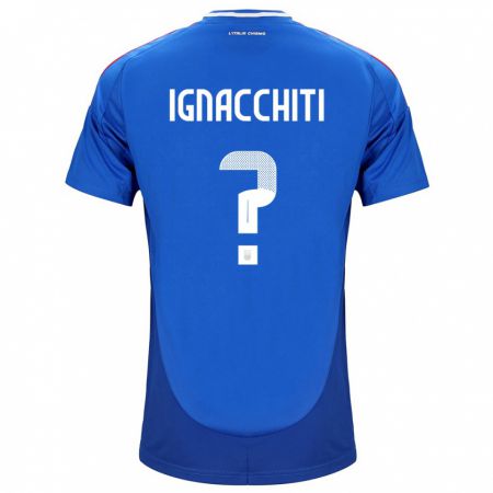 Kandiny Deti Taliansko Lorenzo Ignacchiti #0 Modrá Dresy Hazai Csapatmez 24-26 Triĭká