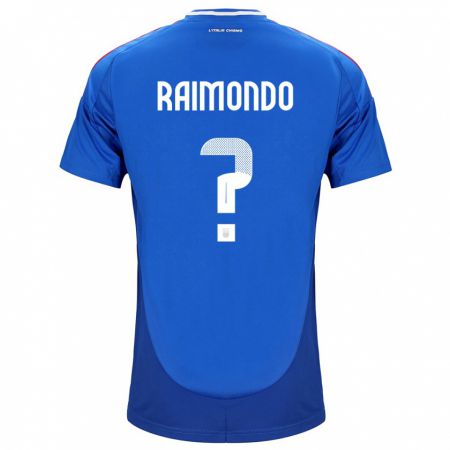 Kandiny Deti Taliansko Antonio Raimondo #0 Modrá Dresy Hazai Csapatmez 24-26 Triĭká