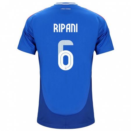 Kandiny Deti Taliansko Diego Ripani #6 Modrá Dresy Hazai Csapatmez 24-26 Triĭká