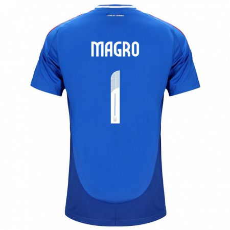 Kandiny Deti Taliansko Federico Magro #1 Modrá Dresy Hazai Csapatmez 24-26 Triĭká