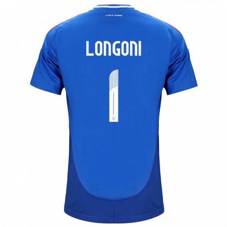 Kandiny Deti Taliansko Alessandro Longoni #1 Modrá Dresy Hazai Csapatmez 24-26 Triĭká