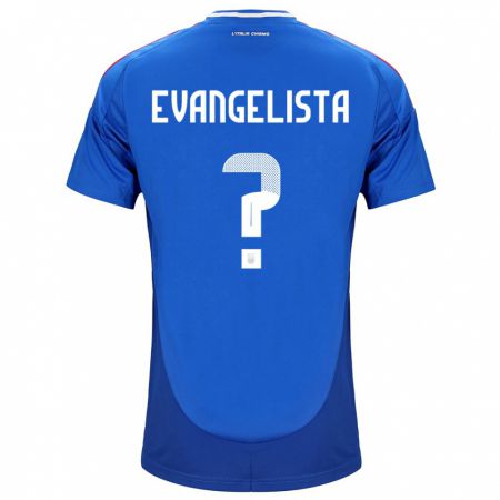 Kandiny Deti Taliansko Edoardo Evangelista #0 Modrá Dresy Hazai Csapatmez 24-26 Triĭká