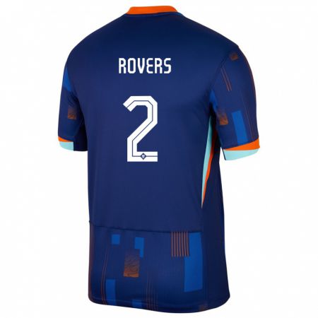 Kandiny Deti Holandsko Bram Rovers #2 Modrá Dresy Idegenbeli Csapatmez 24-26 Triĭká