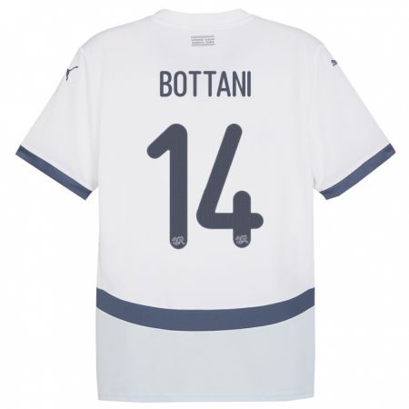 Kandiny Deti Švajčiarsko Mattia Bottani #14 Biely Dresy Idegenbeli Csapatmez 24-26 Triĭká