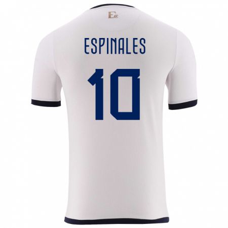 Kandiny Deti Ekvádor Joselyn Espinales #10 Biely Dresy Idegenbeli Csapatmez 24-26 Triĭká