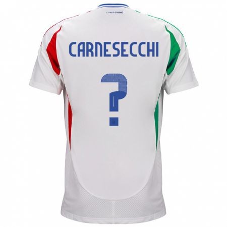 Kandiny Deti Taliansko Marco Carnesecchi #0 Biely Dresy Idegenbeli Csapatmez 24-26 Triĭká