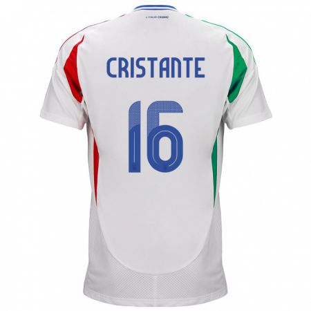 Kandiny Deti Taliansko Bryan Cristante #16 Biely Dresy Idegenbeli Csapatmez 24-26 Triĭká