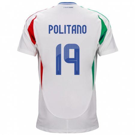 Kandiny Deti Taliansko Matteo Politano #19 Biely Dresy Idegenbeli Csapatmez 24-26 Triĭká