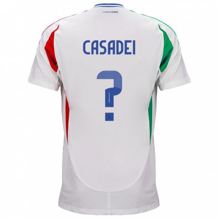 Kandiny Deti Taliansko Cesare Casadei #0 Biely Dresy Idegenbeli Csapatmez 24-26 Triĭká