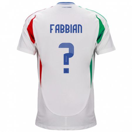 Kandiny Deti Taliansko Giovanni Fabbian #0 Biely Dresy Idegenbeli Csapatmez 24-26 Triĭká
