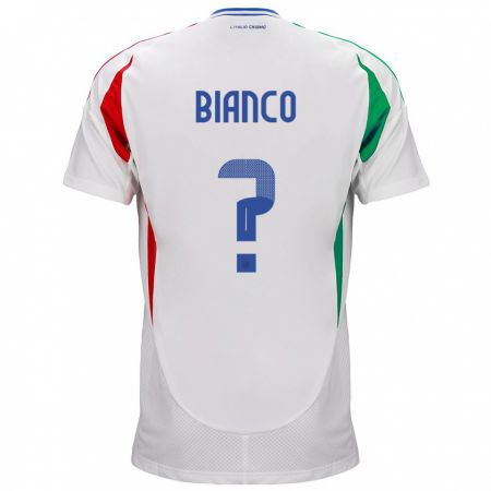 Kandiny Deti Taliansko Alessandro Bianco #0 Biely Dresy Idegenbeli Csapatmez 24-26 Triĭká