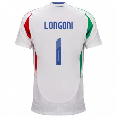 Kandiny Deti Taliansko Alessandro Longoni #1 Biely Dresy Idegenbeli Csapatmez 24-26 Triĭká