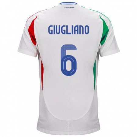 Kandiny Deti Taliansko Manuela Giugliano #6 Biely Dresy Idegenbeli Csapatmez 24-26 Triĭká