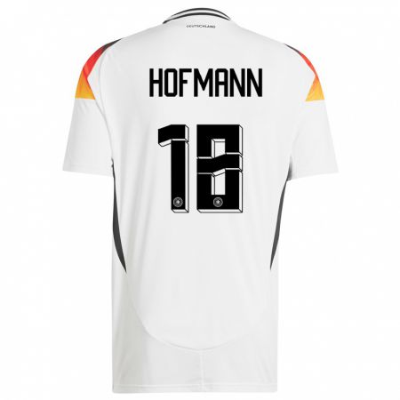 Kandiny Muži Nemecko Jonas Hofmann #18 Biely Dresy Hazai Csapatmez 24-26 Triĭká