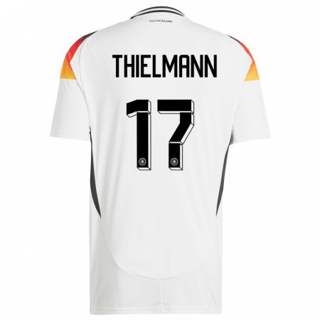 Kandiny Muži Nemecko Jan Thielmann #17 Biely Dresy Hazai Csapatmez 24-26 Triĭká