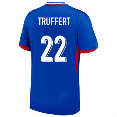 Kandiny Muži Francúzsko Adrien Truffert #22 Modrá Dresy Hazai Csapatmez 24-26 Triĭká