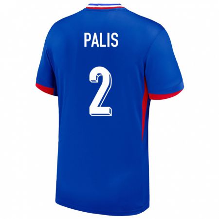 Kandiny Muži Francúzsko Ella Palis #2 Modrá Dresy Hazai Csapatmez 24-26 Triĭká