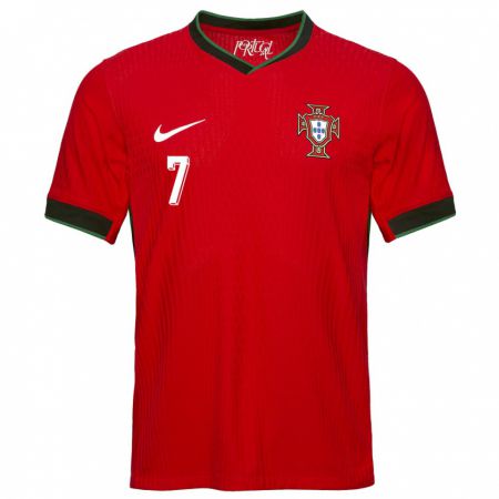 Kandiny Muži Portugalsko Gil Martins #7 Červená Dresy Hazai Csapatmez 24-26 Triĭká