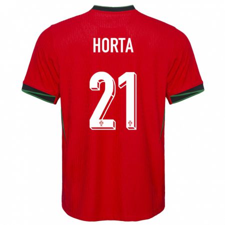 Kandiny Muži Portugalsko Ricardo Horta #21 Červená Dresy Hazai Csapatmez 24-26 Triĭká
