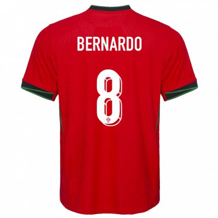 Kandiny Muži Portugalsko Paulo Bernardo #8 Červená Dresy Hazai Csapatmez 24-26 Triĭká