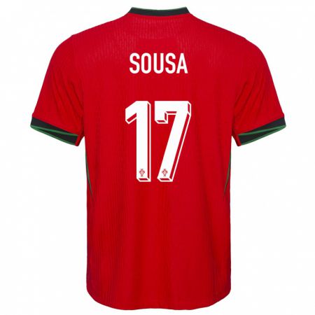 Kandiny Muži Portugalsko Vasco Sousa #17 Červená Dresy Hazai Csapatmez 24-26 Triĭká