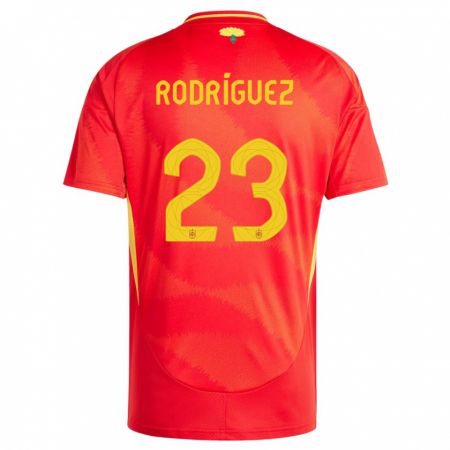 Kandiny Muži Španielsko Misa Rodriguez #23 Červená Dresy Hazai Csapatmez 24-26 Triĭká