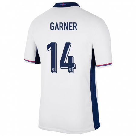 Kandiny Muži Anglicko James Garner #14 Biely Dresy Hazai Csapatmez 24-26 Triĭká