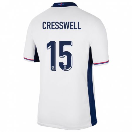 Kandiny Muži Anglicko Charlie Cresswell #15 Biely Dresy Hazai Csapatmez 24-26 Triĭká