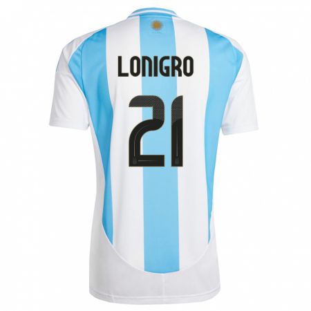 Kandiny Muži Argentína Erica Lonigro #21 Biela Modrá Dresy Hazai Csapatmez 24-26 Triĭká
