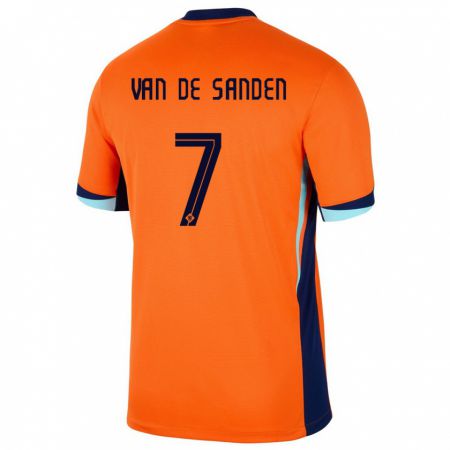 Kandiny Muži Holandsko Shanice Van De Sanden #7 Oranžová Dresy Hazai Csapatmez 24-26 Triĭká