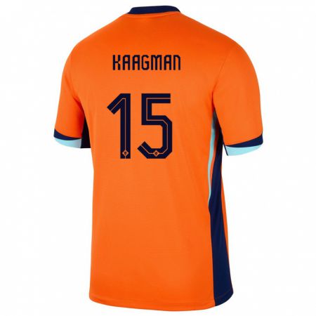 Kandiny Muži Holandsko Inessa Kaagman #15 Oranžová Dresy Hazai Csapatmez 24-26 Triĭká