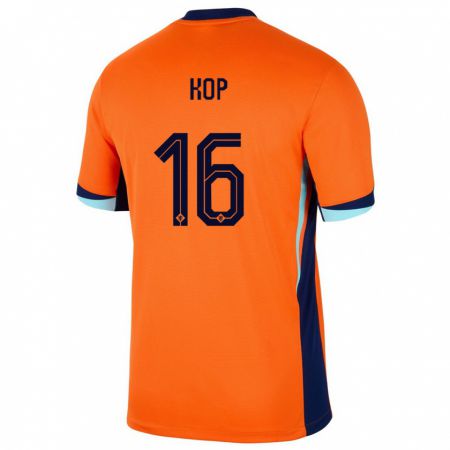 Kandiny Muži Holandsko Lize Kop #16 Oranžová Dresy Hazai Csapatmez 24-26 Triĭká