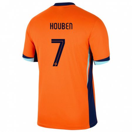 Kandiny Muži Holandsko Iggy Houben #7 Oranžová Dresy Hazai Csapatmez 24-26 Triĭká