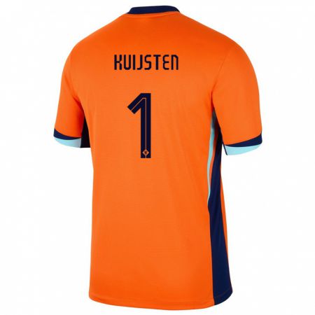 Kandiny Muži Holandsko Tristan Kuijsten #1 Oranžová Dresy Hazai Csapatmez 24-26 Triĭká
