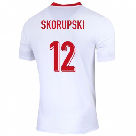 Kandiny Muži Poľsko Lukasz Skorupski #12 Biely Dresy Hazai Csapatmez 24-26 Triĭká