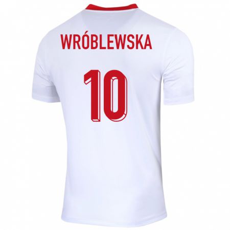 Kandiny Muži Poľsko Joanna Wroblewska #10 Biely Dresy Hazai Csapatmez 24-26 Triĭká