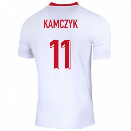 Kandiny Muži Poľsko Ewelina Kamczyk #11 Biely Dresy Hazai Csapatmez 24-26 Triĭká