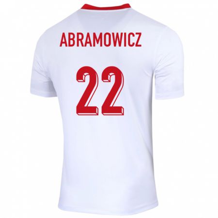 Kandiny Muži Poľsko Slawomir Abramowicz #22 Biely Dresy Hazai Csapatmez 24-26 Triĭká