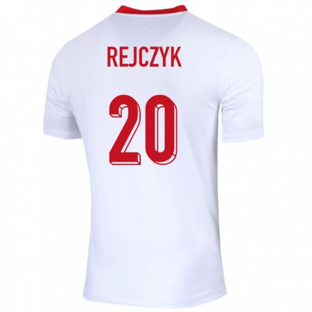 Kandiny Muži Poľsko Filip Rejczyk #20 Biely Dresy Hazai Csapatmez 24-26 Triĭká