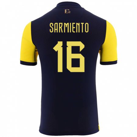 Kandiny Muži Ekvádor Jeremy Sarmiento #16 Žltá Dresy Hazai Csapatmez 24-26 Triĭká