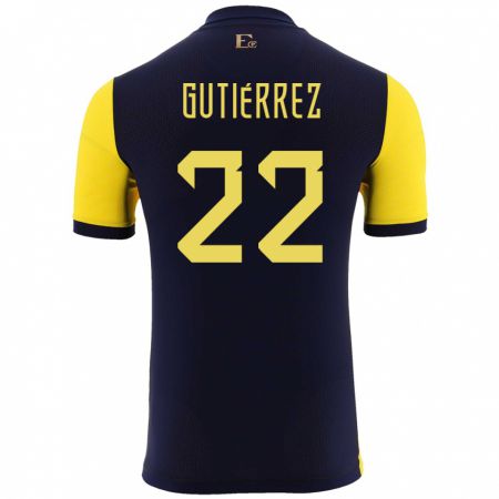 Kandiny Muži Ekvádor Melanie Gutierrez #22 Žltá Dresy Hazai Csapatmez 24-26 Triĭká