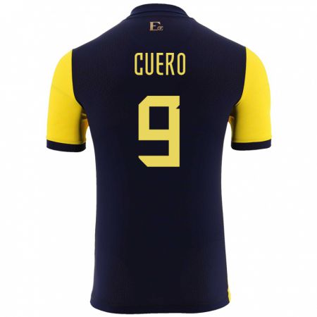 Kandiny Muži Ekvádor Justin Cuero #9 Žltá Dresy Hazai Csapatmez 24-26 Triĭká