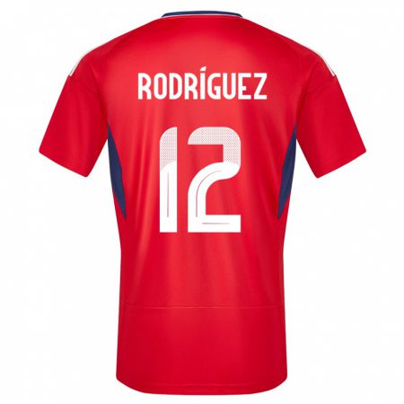 Kandiny Muži Kostarika Lixy Rodriguez #12 Červená Dresy Hazai Csapatmez 24-26 Triĭká