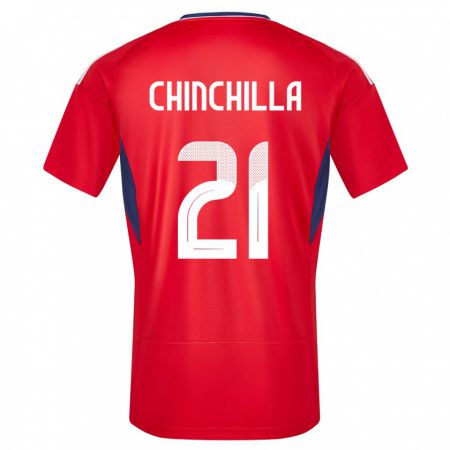 Kandiny Muži Kostarika Viviana Chinchilla #21 Červená Dresy Hazai Csapatmez 24-26 Triĭká