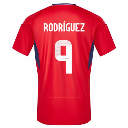Kandiny Muži Kostarika Doryan Rodriguez #9 Červená Dresy Hazai Csapatmez 24-26 Triĭká
